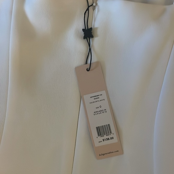 BCBG white mini dress NEW WITH TAGS! - Picture 4 of 4